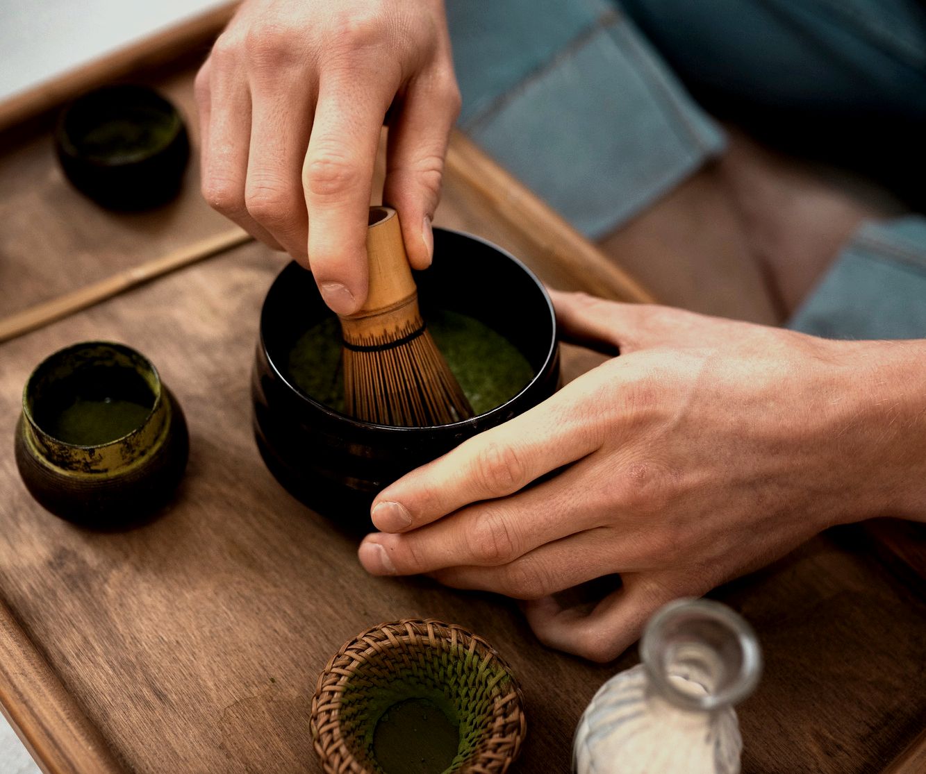 Japanese tea ceremony in Kyoto showing traditional culture and rituals