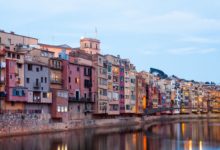Scenic view of Porto’s Ribeira district along the Douro River at sunset