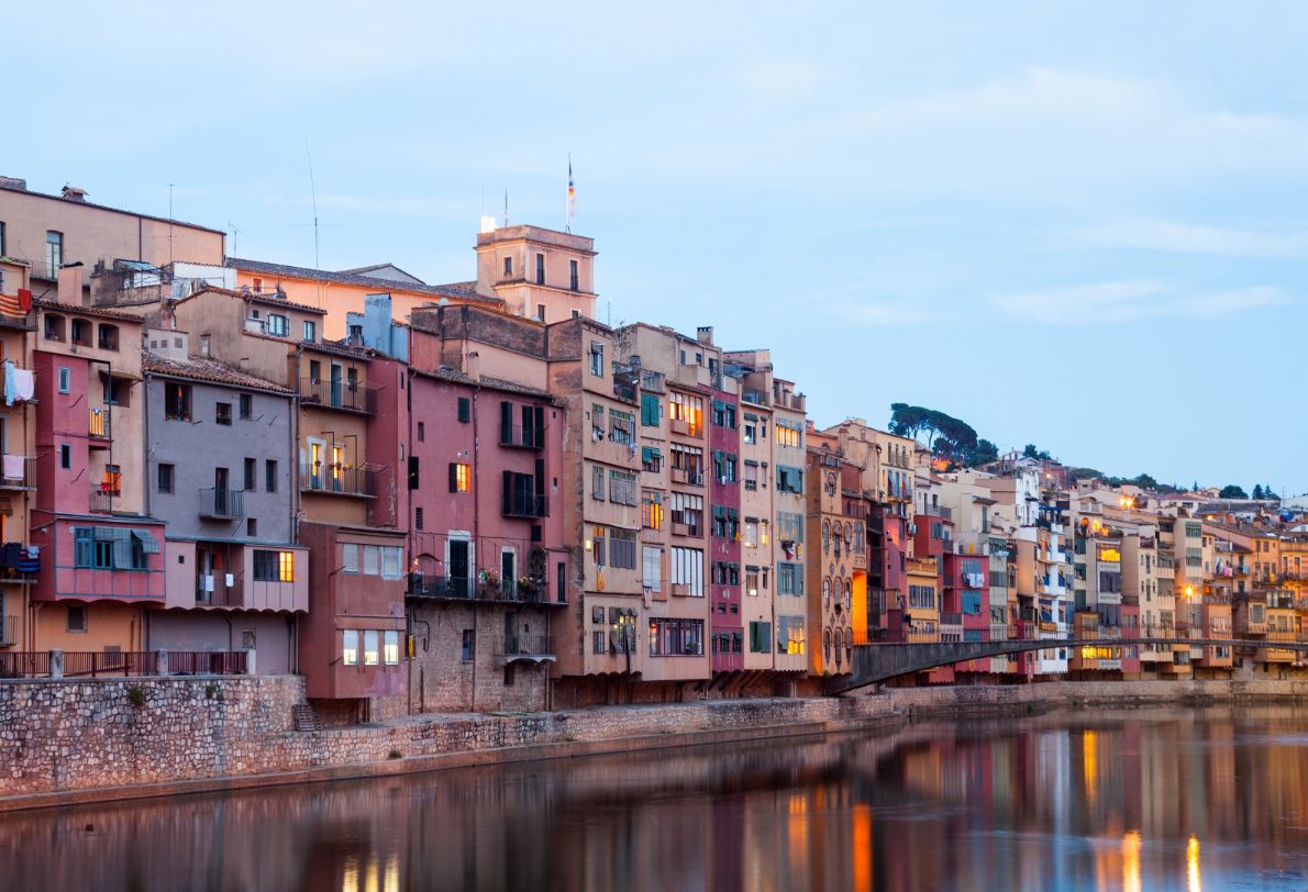 Scenic view of Porto’s Ribeira district along the Douro River at sunset