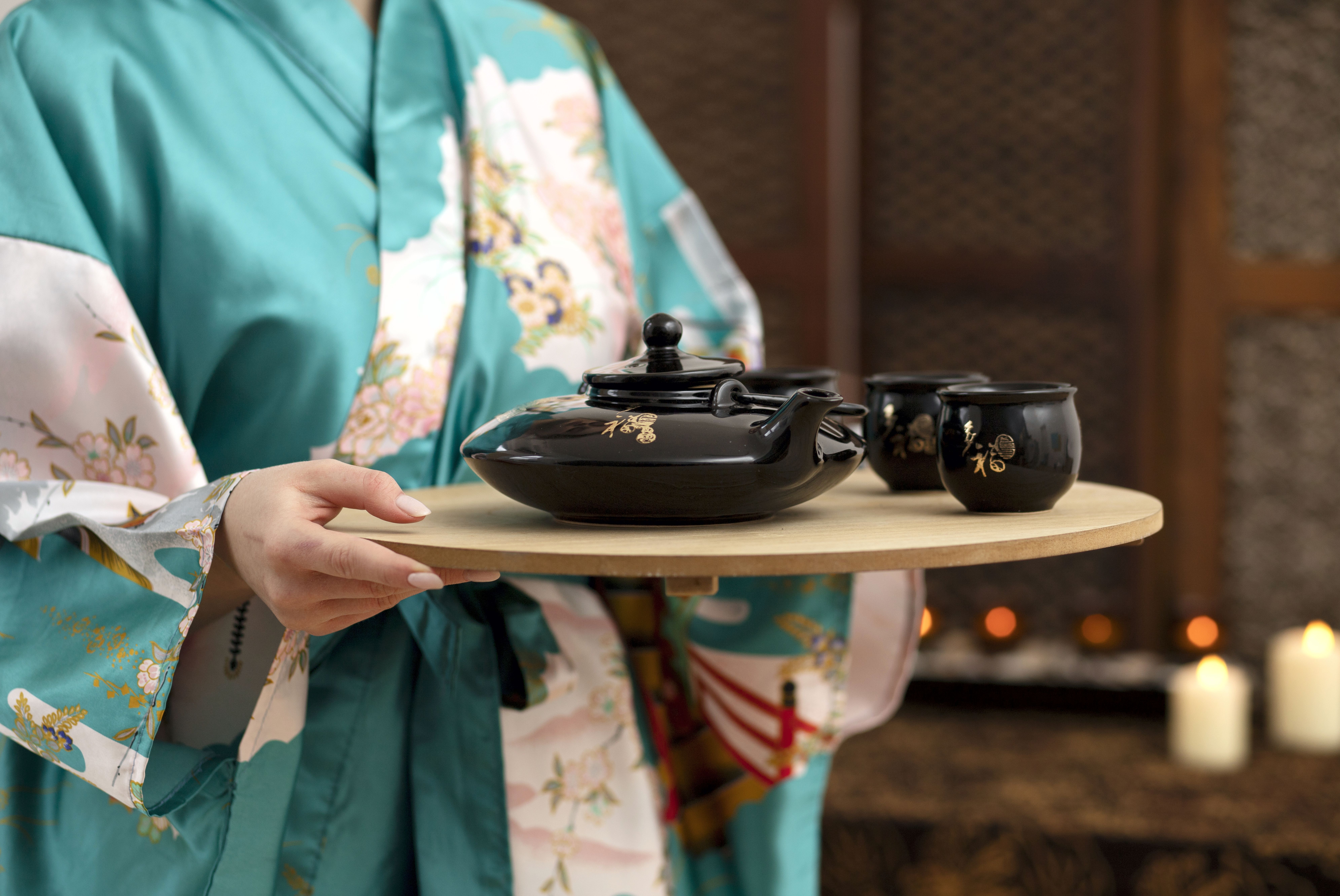 Traveler participating in a traditional local cultural festival